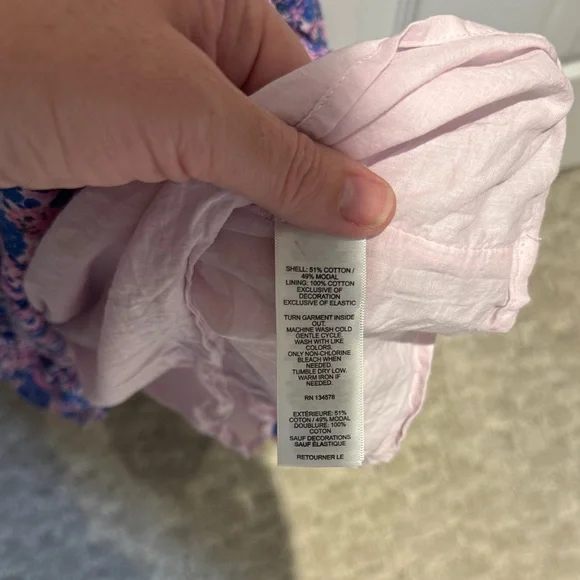 Vineyard Vines Pink and Blue Patterned Dress - Picture 5 of 5